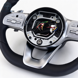 พวงมาลัยรถยนต์, พวงมาลัยหนังสีดำแบบสปอร์ตสำหรับรถยนต์ E Class - Product Image 6