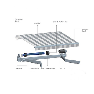 Moteur tubulaire, 4 pouces, avec télé<span class=keywords><strong>commande</strong></span> - Product Image 4