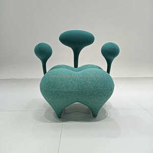 Sofá tumbona de algodón de tela Premium de diseñador moderno de gran oferta-sillón informal individual para sala de estar con diseño elegante ergonómico - Product Image 2