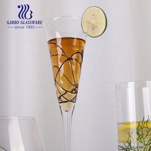 Envoltura de alambre negro con vástago para vino, copa de vidrio para bar o casa, precio de fábrica, china - Product Image 6