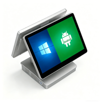 Système de point de vente tactile tout-en-un Android Windows de 15,6 pouces, nouvelle conception OEM ODM pour les magasins et les supermarchés