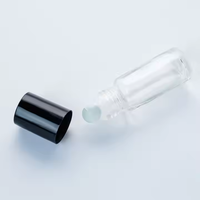 Flacon compte-gouttes en verre transparent de 5 ml pour savon liquide ou huile, haute qualité