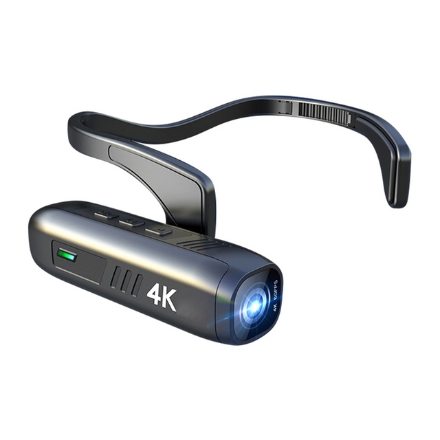 4K 30FPS Head Mounted Camera Wearable WiFi Video Camera Camcorder Webcam for Vlog Video Recording