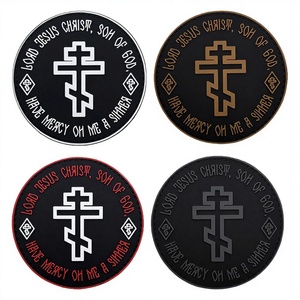 OEM Manufacture Custom Logo Rubber <b>Patch</b> Badge Hook and Loop Iron <b>on</b> Silicone 3D 2D - Product Image 1