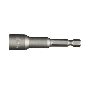 Vaso hexagonal magnético 1/4 SW 10 mm, resistente, precisión en sujeción, ideal para herramientas eléctricas y trabajos de - Product Image 1