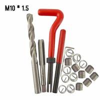 Kit de Reparación de Automóviles, Kit de Instalación de Tornillos de Acero HSS M8 M10 M12 M14, Kit de Herramientas Manuales, Estuche Rígido, OEM