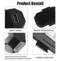 Feux de moto, lumière stroboscopique pour drone, lumière LED USB anti-collision, signal lumineux clignotant pour vélo, avion, vol de nuit, mini lumière d'avertissement