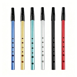 <span class=keywords><strong>Flauta</strong></span> Irlandesa Profesional de 6 Orificios, <span class=keywords><strong>Flauta</strong></span> de Estaño de Acero Inoxidable en Clave C D, Penny Whistle, Instrumento Musical para Principiantes - Product Image 2
