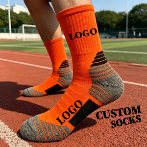 Chaussettes <span class=keywords><strong>de</strong></span> sport antibactériennes personnalisées <span class=keywords><strong>de</strong></span> haute qualité avec logo, chaussettes <span class=keywords><strong>de</strong></span> sport respirantes et amortissantes pour la course à pied - Product Image 3