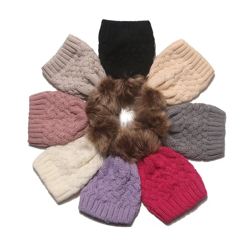 थोक नई बच्चों के बुना हुआ टोपी शिशु गर्म ठंड टोपी बच्चों ठोस रंग ऊन टोपी के लिए सर्दियों