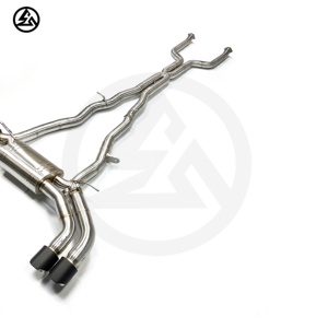 M5 G90/G99 egzoz BMW S68 4.4TT V8 Valvetronic Ss304 susturucu Valved Catback - Product Image 2