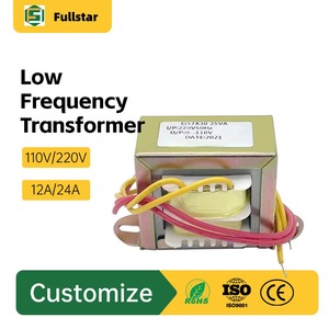 Transformateur basse fréquence EI 50Hz 60Hz <span class=keywords><strong>8</strong></span> Ohms 100V, transformateur abaisseur 10W EI4120, transformateur électronique 220V vers 24V 12V - Product Image 3
