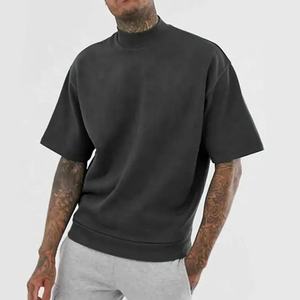 T-shirt ample pour homme, 100% coton, épaules tombantes, streetwear, qualité, logo personnalisé, t-shirt uni pour homme - Product Image 6