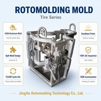 Moule de rotomoulage en aluminium personnalisé OEM ODM, moule rotatif A356, usinage CNC des pneus, directement de l'usine