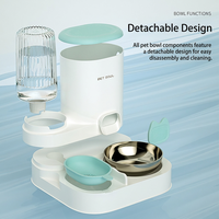 Distributeur automatique de nourriture pour animaux de compagnie, fontaine à eau, bol pour nourriture, station d'alimentation intérieure