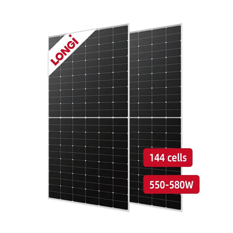 Longi produce pannello solare Mono 550W 560W 570W 580W pannello solare longi con pannelli fotovoltaici a 72 celle CE