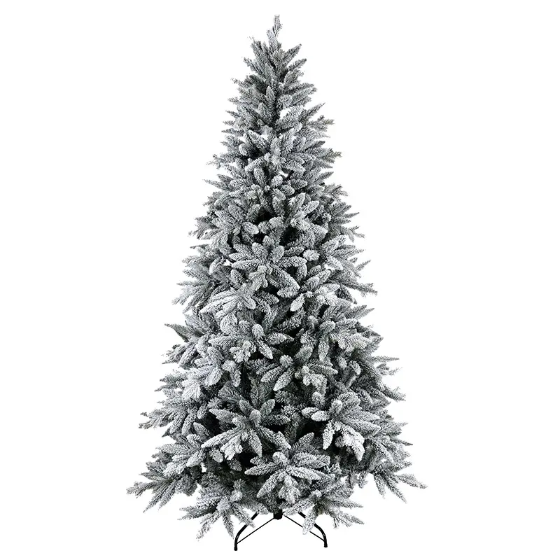 PE PVC Misto Decorativo Xmas Tree Best Selling Flocked Christmas Tree