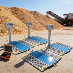 Básculas portátiles para camiones de servicio pesado, sistema de pesaje inalámbrico de 15T sin necesidad de base civil - Product Image 1