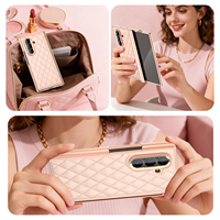 Étui pliable pour Galaxy Z Fold 6 7 8 en cuir artificiel, design luxueux, plusieurs options de couleurs