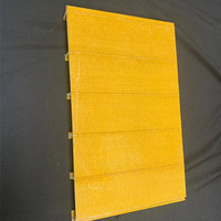 Plancher de panneau de pont frp grp/plancher de panneau de pont en fibre de verre composite de drainage