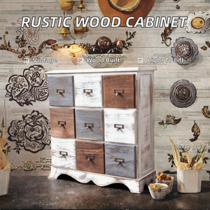 Mueble de Cocina Rústico Ligero de Madera Maciza Antigua, Decoración para el Hogar de Cloud East - Product Image 2