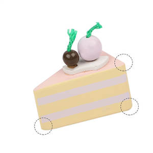 孩子玩房子水果蛋糕 Cecile 12 件糕点切割玩具套装模拟厨房木制玩具 - Product Image 4