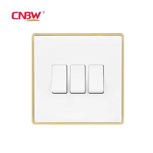 Best Selling Home Light Wall Modular Switches 3Gang 2Way Power Switch