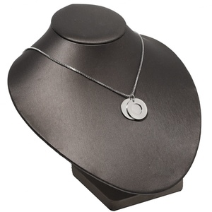 Nuevo Collar con Colgante Redondo Personalizado al por Mayor 2024, Acero Inoxidable de Alto Brillo, Resistente al Agua, Antideslustre, Cadenas Modernas Chapadas en Oro - Product Image 5