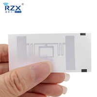 Étiquettes RFID UHF pour vêtements, en nylon et lin tissé, étiquettes cousues pour vêtements, étiquettes suspendues personnalisables, longue portée 860-960 MHz, étiquettes RFID