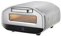 Horno Eléctrico para Pizza Anbolife, con Piedra para Hornear, 13 Pulgadas, Interior/Exterior, IPX4, Piedra Giratoria para Pizza, 90-430°C, 6 Modos de Cocción, de Sobremesa, OEM