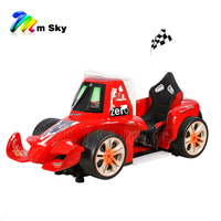 Manèges pour enfants de course automobile de Formule 1 pour machine d'arcade avec construction en fibre de verre et prise en charge de la langue anglaise