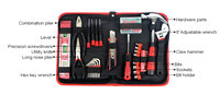 Bolsa de herramientas, kit de herramientas de reparación manual, multiherramientas para uso doméstico, 100 Uds.
