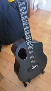 <span class=keywords><strong>Guitarra</strong></span> Acústica Donner RISING G1 de Fibra de Carbono - <span class=keywords><strong>Guitarra</strong></span> Folk para Principiantes, Estudiantes Mujeres y Hombres - Product Image 2