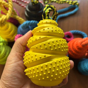 Pet oyuncaklar yıkılmaz diş fırçası tedavi çiğnemek oyuncak toksik olmayan BPA ücretsiz diş temizleme köpek kauçuk oyuncak - Product Image 2