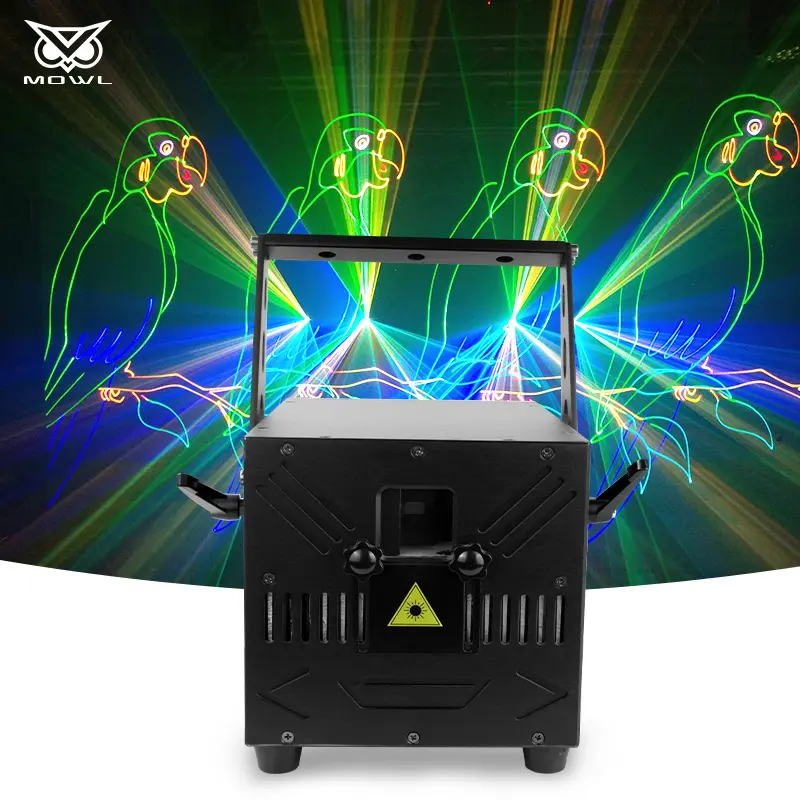 DJ Stage 5W RGB DMX Control Lezer Animation Laser Light per Dance Disco Bar Nightclub