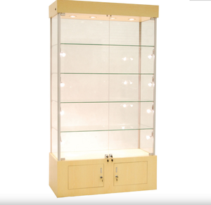 Vetrina per vetrine in vetro a visione completa vetrina per gioielli per orologi - Product Image 5