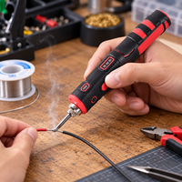 8W Mini portabel USB Wireless Lithium, Set pena solder nirkabel bertenaga baterai dapat diisi ulang tanpa kabel