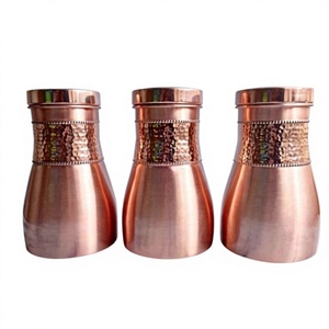 Bouteille d'eau en cuivre BS International NA80 avec poignée, logo personnalisé, écologique, compatible lave-vaisselle, pour usage sportif, isolée pour boissons chaudes/froides - Product Image 4