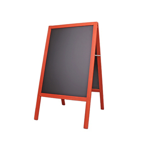 Pizarra de madera de estilo rústico de país independiente <span class=keywords><strong>Memu</strong></span> mensaje Memo Sign acera A-Frame pizarra de madera de doble cara - Product Image 1