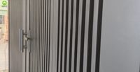 Porte d'allée battante double en aluminium d'usine et porte de jardin privée