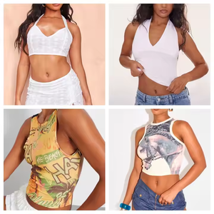 Colección informal de verano para mujer, ropa en stock, vestidos de rayón, Tops, decoración de encaje, botón en la cintura, incluido el vestido de traje de baño, usado - Product Image 2