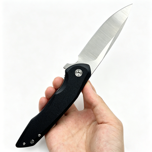 Cuchillo de Bolsillo Plegable con Mango G10 Naranja y Negro, Hoja D2, para Camping y Senderismo al Aire Libre, Venta al Por Mayor de Fábrica - Product Image 4