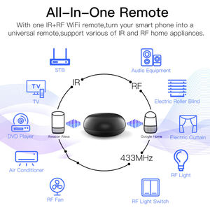 Tuya WiFi RF + IR telecomando universale apparecchi RF Smart Life App telecomando vocale lavora con Alexa Google Smart Home - Product Image 3