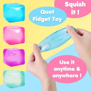 Custom Calming Sensory <b>Squeeze</b> <b>Balls</b> 3Cm Cube Squishies Stress Relief Fidget Toy Eva Material Boys - Product Image 5