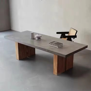 Meubles <span class=keywords><strong>de</strong></span> salle à manger modernes en bois massif Table rectangulaire en chêne 4 6 8 places Tables et chaises <span class=keywords><strong>de</strong></span> cuisine en bois - Product Image 2