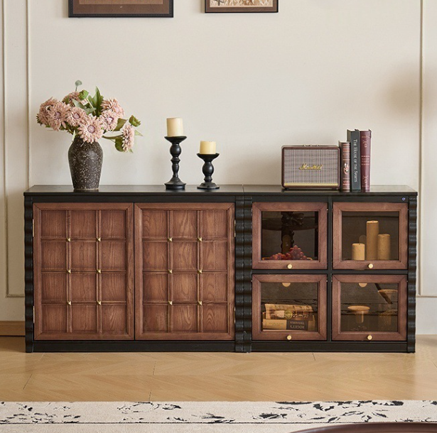 Solid Wood Modern TV Cabinet for
