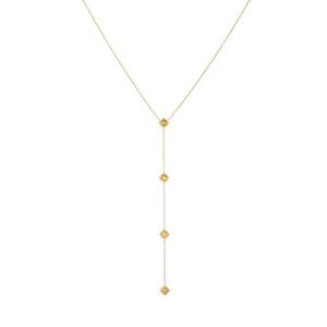 Collar de Acero Inoxidable al por Mayor, Estilo Minimalista con Estrella y Circonita, Collares en Forma de Y, Joyería Chapada en Oro de 18K para Mujer - Product Image 6