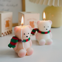 Bougies parfumées artisanales en forme d'ours pour mariage, anniversaire, fêtes, Diwali - Décoration intérieure écologique