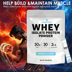 エイジェルウェル OEM ODM 100% グラスフェッド ホエイプロテインパウダー パケット 全天然ホエイプロテインパウダー 女性＆男性向け - Product Image 3