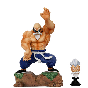 Nuevo producto Dragon Balls dos cabezas <span class=keywords><strong>Kame</strong></span> <span class=keywords><strong>Sennin</strong></span> músculo Qigong modelo estatua Anime maestro Roshi figura de acción - Product Image 1